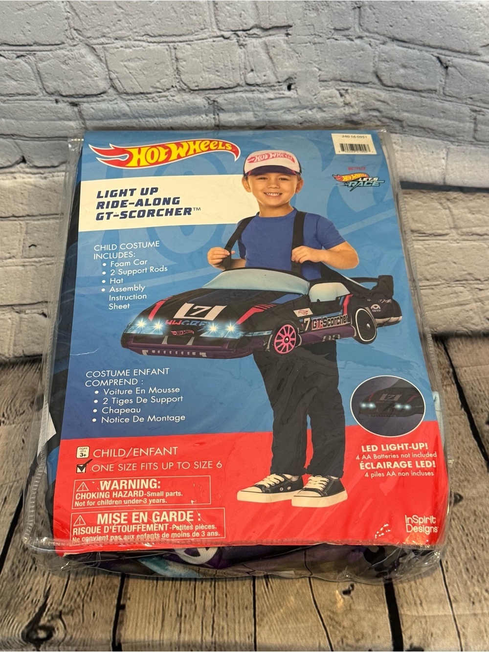 Hot Wheels Ride Along GT-Scorcher Kids Halloween Costume